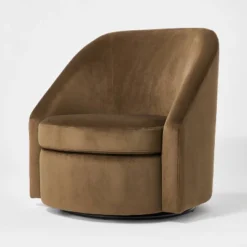 Slope Arm Swivel Chair Velvet - Threshold™ Designed With Studio McGee -Home Living GUEST 47ae5e38 0ed9 45fc 91bd 246e072ac65c