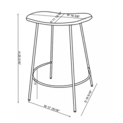 Clarkston Metal Counter Height Barstool With Upholstered Seat - Threshold™ Designed With Studio McGee -Home Living GUEST 4885107a 6772 41f5 9ad6 fc0ad1308044