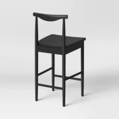 Biscoe Wood Counter Height Barstool Black - Threshold™ -Home Living GUEST 498377a7 94eb 4cc6 90a4 9111334af861