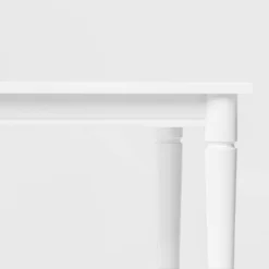 72" Cambridge Farmhouse Fully Painted Turned Leg Rectangular Dining Table White - Threshold™ -Home Living GUEST 49e593b1 6ab9 440a be2f 8e2eaccaf10d