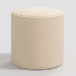 Round Thalia Ottoman In Velvet - Skyline Furniture -Home Living GUEST 4d424e89 4119 4084 b5cd 54d6f45bf5cf