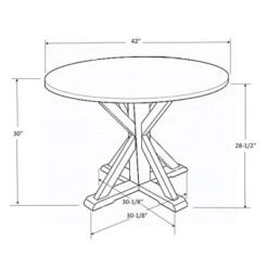 42" Litchfield Round Dining Table - Threshold™ -Home Living GUEST 4e260b1e e098 4c94 aa81 80d76669bb73