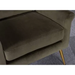 Carmine Luxe Arm Accent Chair With Brass Legs - Threshold™ -Home Living GUEST 4ebe12f2 b633 4ea5 be08 63a430079295