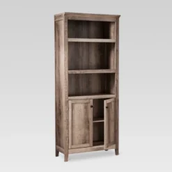 72" Carson 5 Shelf Bookcase With Doors - Threshold -Home Living GUEST 50091ed5 fc57 4bb6 a167 b371f65079f8