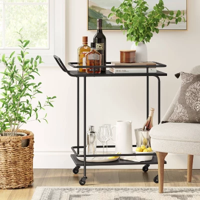Beaufort Metal Bar Cart Black - Threshold™ 1 Beaufort Metal Bar Cart Black - Threshold™