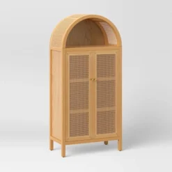 Woven Arched Wood Cabinet - Threshold™ -Home Living GUEST 55ee5cc0 3aff 4967 be03 2e31c724f280
