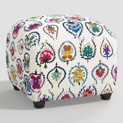 Poppy Ottoman In Damask - Skyline Furniture 5 Poppy Ottoman In Damask - Skyline Furniture - Image 5