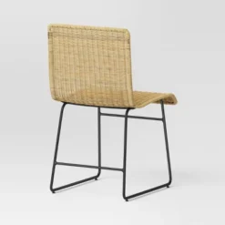 Chapin Modern Woven Dining Chair With Metal Legs Threshold - Threshold™ -Home Living GUEST 58887258 ecd5 4bfd b779 69deaa04d1e0