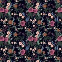 Geller Modern Counter Height Barstool In Botanical Grant Floral Ink - Threshold™ -Home Living GUEST 589f38b7 cc11 4281 a914 3cec9337f87c