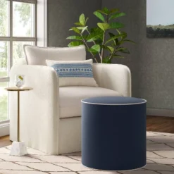 Contrast Welt Drum Ottoman In Velvet - Threshold™ 11 Contrast Welt Drum Ottoman In Velvet - Threshold™ -Home Living GUEST 58e071ee bbce 406b a45c 2fe1d8b23c42
