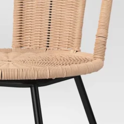 Olivine Rounded Back Woven Counter Height Barstool With Metal Legs Natural - Threshold™ -Home Living GUEST 5949886b 57d5 4406 a52b 22ed21a1051e