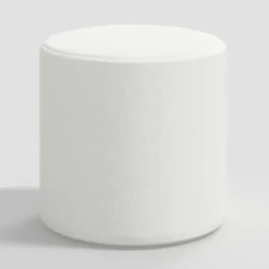 Round Thalia Ottoman In Textured Linen - Threshold™ -Home Living GUEST 5adbb7e2 c555 44bd 886f b90c408a36f4