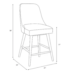 Geller Counter Height Barstool In Textured Linen - Threshold™ -Home Living GUEST 5b29bf67 3fed 40f9 94e9 5a3afba25503