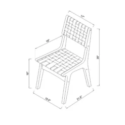 Ceylon Woven And Wood Dining Chair Brown/Natural - Threshold™ -Home Living GUEST 5b846376 0467 4a4d 9231 fcc6f68ee49b