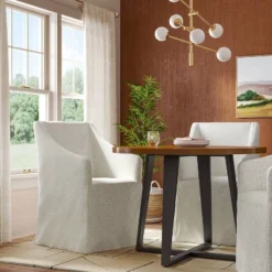 Sloped Arm Slipcovered Dining Chair - Threshold™ -Home Living GUEST 5c1d703e 0321 42a6 927d 855298a50ee2 1