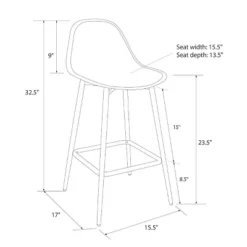 Copley Plastic Counter Height Barstool - Threshold™ -Home Living GUEST 5d8c879d 7c9b 442c 977d 3952f7f2ed46