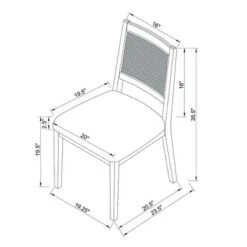 Oak Park Cane Dining Chair Black - Threshold™ Designed With Studio McGee -Home Living GUEST 5e0d79ff e5da 47f6 89c1 777b56e7d3ca