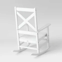 Shawboro POLYWOOD Patio Rocking Chair - White - Threshold™ -Home Living GUEST 5f31549b d304 4ea1 8c2d 2563284f6791