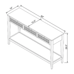 East Bluff Woven Drawer Console Table - Threshold™ Designed With Studio McGee -Home Living GUEST 5fadeab1 5821 409f b35b 9dc3416e6dfc