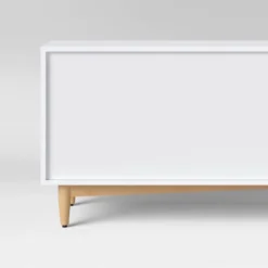 Organic Caned TV Stand For TVs Up To 65" White - Threshold™ -Home Living GUEST 6064e0fb 4847 48a7 8be0 7066a2d504f6