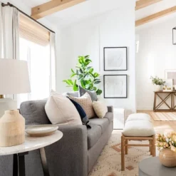 Mercer Rolled Upholstered Arm Chair With Casters Cream - Threshold™ Designed With Studio McGee -Home Living GUEST 61d5661c 5558 4f8e 8f2b 91fc6d6f8d4e