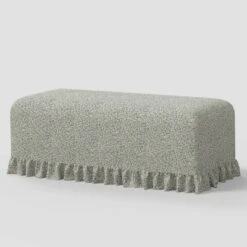 Ruffle Slipcover Dining Bench - Threshold™ Designed With Studio McGee -Home Living GUEST 6234b729 47f9 4572 accb a4925056c0f0