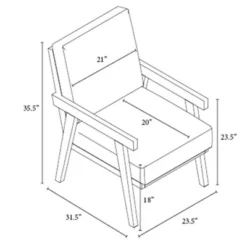 Grantsville Wood Frame Accent Chair With Grid Back - Threshold™ Designed With Studio McGee -Home Living GUEST 63af688c c6d7 4926 8635 a7774e315ee8