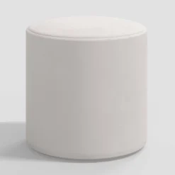 Round Thalia Ottoman In Velvet - Skyline Furniture -Home Living GUEST 64a48b94 bdaa 4a7e 91bf 9e53cf158664