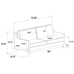 Prescott Slope Arm Sofa - Threshold™ 24 Prescott Slope Arm Sofa - Threshold™ -Home Living GUEST 6574e40a 1e9f 4d40 99ff 876c81614455