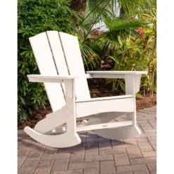 Shawboro POLYWOOD Patio Adirondack Rocking Chair - Threshold™ -Home Living GUEST 66bbe575 8f96 43d9 911b 764fc0f1f20b