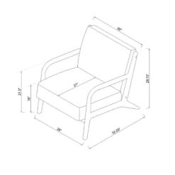 Esters Wood Armchair - Threshold™ -Home Living GUEST 671b808a 0f51 4b1b 8bb1 34be7d271a3c
