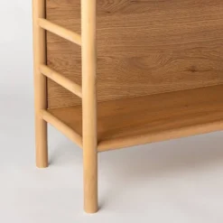 72" Holladay Curved Wooden Bookcase - Threshold™ Designed With Studio McGee -Home Living GUEST 68f47188 5121 4717 ac39 f4ceeabd4e01