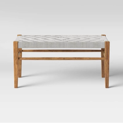 Lumarco Woven Bench Natural - Threshold™ 1 Lumarco Woven Bench Natural - Threshold™