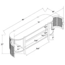 Portola Hills Caned Door TV Stand For TVs Up To 60" - Threshold™ Designed With Studio McGee -Home Living GUEST 6a70e9c2 1448 487f a332 1f397d50b5ae