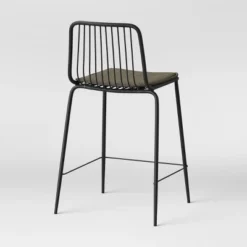 Set Of 2 Sodra Rounded Seat Wire Counter Height Barstool Black - Threshold™ -Home Living GUEST 6b7f294e b01b 43f7 ab3c d0ae1779d18d