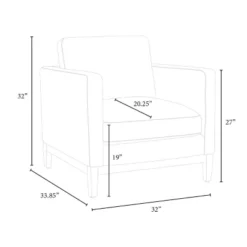Woodland Hills Wood Base Chair Light Gray - Threshold™ Designed With Studio McGee -Home Living GUEST 6e8f4d51 943c 49ba 9657 ccd0dc5a9fa7