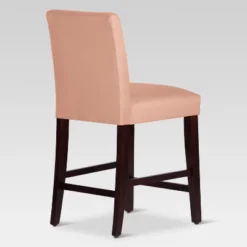 25" Velvet Parsons Counter Height Barstool Wood - Threshold™ -Home Living GUEST 73d6775c 2065 441e 8c07 519e9bd63b1c