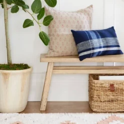 Thatcher Wood Bench - Threshold Designed With Studio McGee™ -Home Living GUEST 75fb163c 3ed7 4f03 b567 04987a73ebef