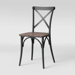 Set Of 2 Malden French Bistro Dining Chair Matte Black - Threshold™ -Home Living GUEST 7683bba0 7bf8 4170 bffe 59f2f1dccc92