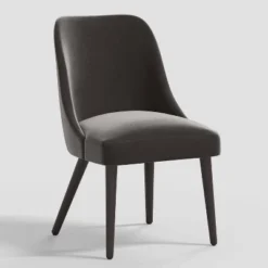 Geller Modern Dining Chair In Shiny Velvet Mystere - Threshold™ -Home Living GUEST 77ecaaf8 9424 4be8 936e 60fc223142cc