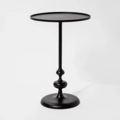 Londonberry Turned Metal Accent Table Black - Threshold -Home Living GUEST 78009dd0 dddf 4ac6 a4fc d2665f9d9972