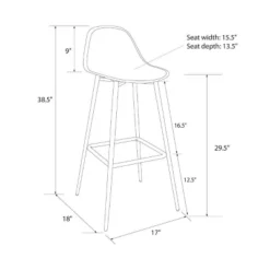 Copley Barstool - White - Threshold™ -Home Living GUEST 7a5e93c4 4c26 4003 a418 4404a8f4ccd8