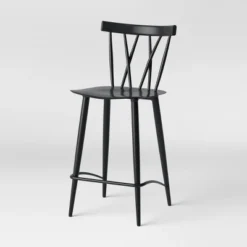 Set Of 2 Becket Metal X Back Counter Height Barstool Black - Threshold™ -Home Living GUEST 7ab60607 4e5e 4b03 a2af 7cf9061779fb