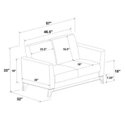 Middlefield Loveseat - Threshold™ -Home Living GUEST 7e8ad27d 0f68 4d25 961d 3c689f130159