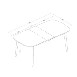 Astrid Mid-Century Drop Leaf Dining Table - Threshold™ 13 Astrid Mid-Century Drop Leaf Dining Table - Threshold™ -Home Living GUEST 804508c4 e30b 4c64 8f04 e4df960068df