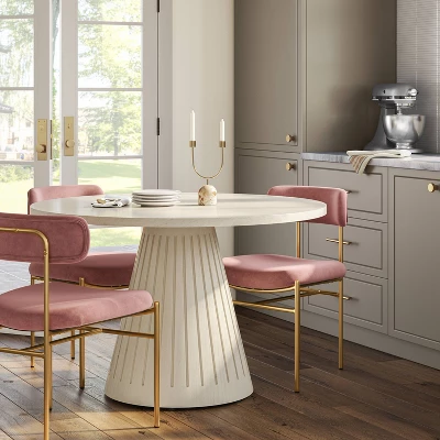 Orion Luxe Dining Chair With Brass Legs - Threshold™ 1 Orion Luxe Dining Chair With Brass Legs - Threshold™