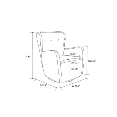 Kessler Swivel Accent Chair Cream Faux Shearling - Threshold™ Designed With Studio McGee: Luxury Glam Furniture, No Assembly Required 6 Kessler Swivel Accent Chair Cream Faux Shearling - Threshold™ Designed With Studio McGee: Luxury Glam Furniture, No Assembly Required - Image 6