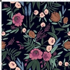 Geller Modern Counter Height Barstool In Botanical Grant Floral Ink - Threshold™ -Home Living GUEST 82426902 4614 4afe ab09 ea4d76a2f67f