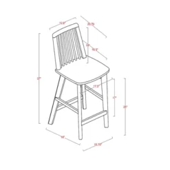 Linden Modified Windsor Wood Counter Height Barstool - Threshold™ Designed With Studio McGee -Home Living GUEST 83440ad4 363c 45f5 885d 6fc3fbd62724
