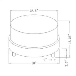 Wilmington Upholstered Round Ottoman - Threshold™ Designed With Studio McGee -Home Living GUEST 834de9b5 6ce7 482e 82eb f74173a78d4c